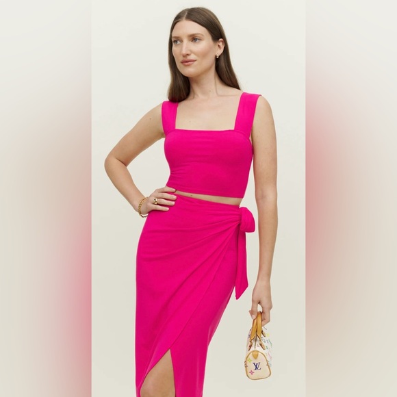 NWT Reformation Rika Knit Two Piece in Corvette size S - Picture 3 of 5